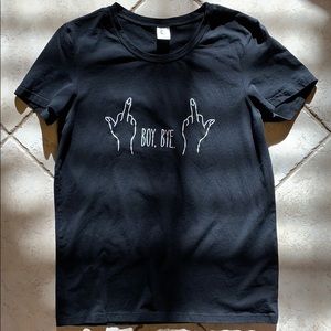 Brand new “boy bye” black t shirt